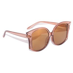 Accessories - Retro 70s Big Fan Fin Sepia Sunglasses Accessories - Retro 70s Big Fan Fin Sepia Sunglasses